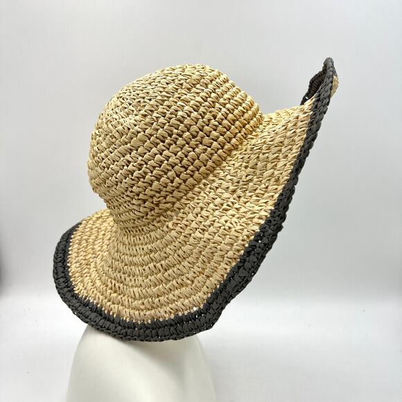 J. Crew Straw Crochet Floppy Hat C8129 main image 9